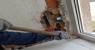 Демонтаж оконных откосов по выгодной цене от 519 руб. в Скопине - Сварной-Скп